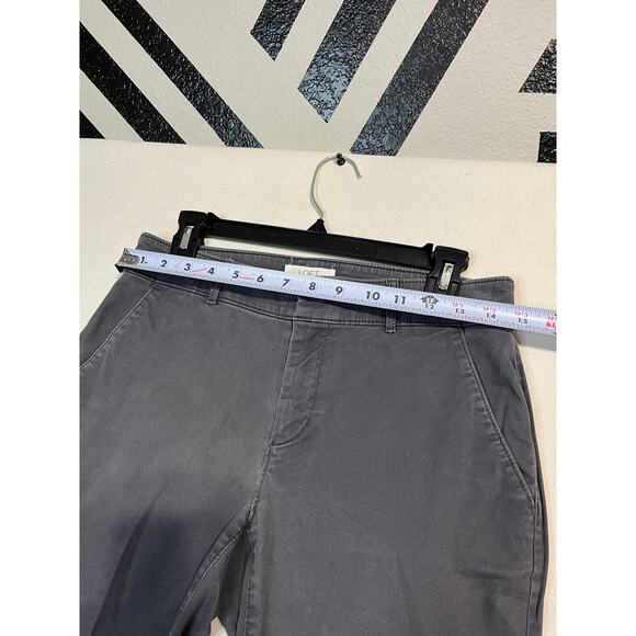 LOFT Modern Straight Ankle Pants Gray Petite - Size 4 - Picture 6 of 7